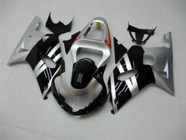 2001-2003 Black Silver Suzuki GSXR 600/750 Motorbike Fairing 2001-2003 Black Silver Suzuki GSXR 600/750 Motorbike Fairing