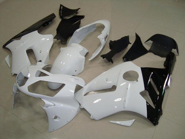 2002-2006 White Black Kawasaki ZX12R Motorcylce Fairings
