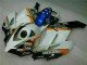 2004-2005 White Blue Honda CBR1000RR Replacement Fairings 2004-2005 White Blue Honda CBR1000RR Replacement Fairings