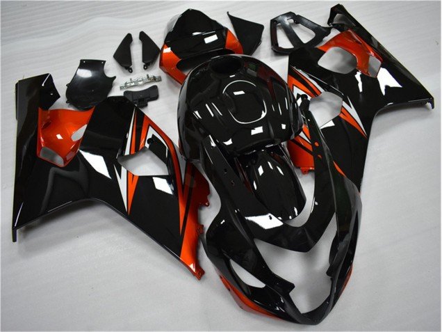 2004-2005 Orange Black Suzuki GSXR 600/750 Motor Bike Fairings