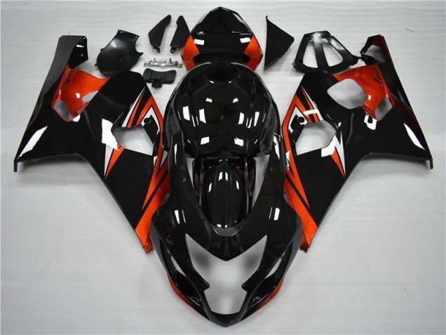 2004-2005 Orange Black Suzuki GSXR 600/750 Motor Bike Fairings