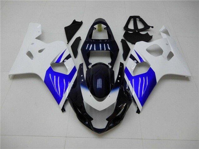 2004-2005 White Blue Suzuki GSXR 600/750 Replacement Motorcycle Fairings 2004-2005 White Blue Suzuki GSXR 600/750 Replacement Motorcycle Fairings
