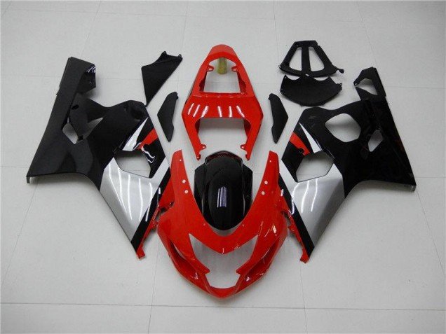 2004-2005 Red Black Suzuki GSXR 600/750 Motorbike Fairing Kits 2004-2005 Red Black Suzuki GSXR 600/750 Motorbike Fairing Kits