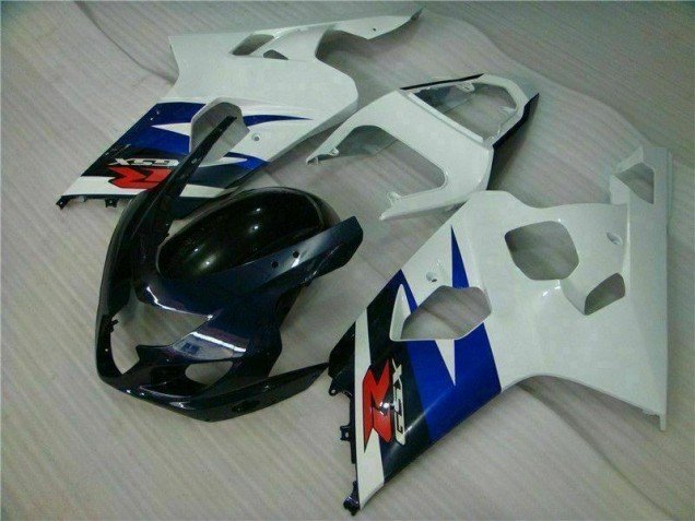 2004-2005 White Black Suzuki GSXR 600/750 Motorcycle Fairing