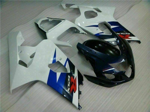 2004-2005 White Black Suzuki GSXR 600/750 Motorcycle Fairing