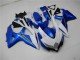 2008-2010 White Blue Suzuki GSXR 600/750 Replacement Fairings 2008-2010 White Blue Suzuki GSXR 600/750 Replacement Fairings