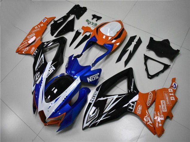 2008-2010 Blue Orange Suzuki GSXR 600/750 Motorcycle Fairings Kit 2008-2010 Blue Orange Suzuki GSXR 600/750 Motorcycle Fairings Kit