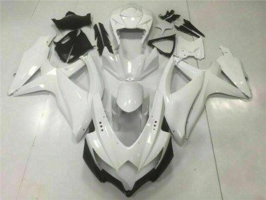 2008-2010 White Suzuki GSXR 600/750 Motorcylce Fairings