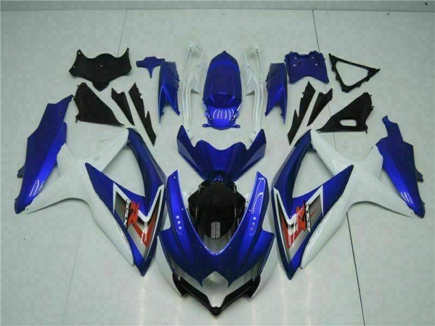 2008-2010 Blue White Suzuki GSXR 600/750 Motorcycle Fairings 2008-2010 Blue White Suzuki GSXR 600/750 Motorcycle Fairings