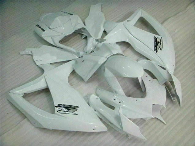 2008-2010 White Suzuki GSXR 600/750 Bike Fairing Kit
