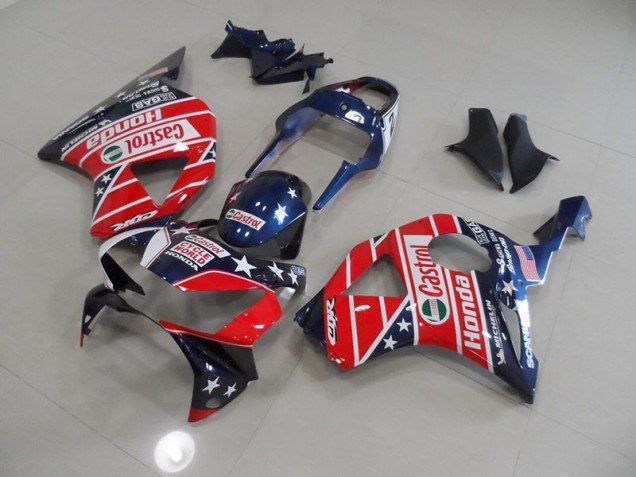 2002-2003 Blue Red Cycle World Castrol Honda CBR900RR 954 Motorcycle Fairing Kit 2002-2003 Blue Red Cycle World Castrol Honda CBR900RR 954 Motorcycle Fairing Kit