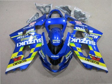 2004-2005 Blue Telefumia Movistar Suzuki GSXR600 Motorbike Fairings