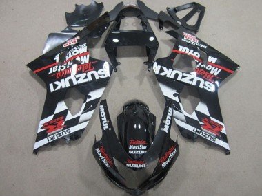 2004-2005 Black Red Telefumia Movistar Suzuki GSXR600 Motorbike Fairing