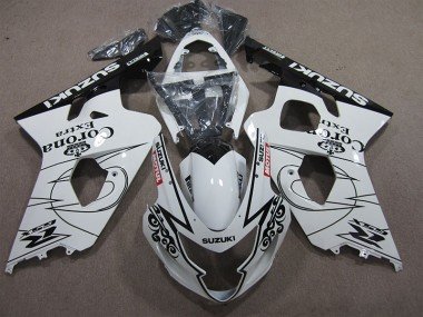 2004-2005 White Corona Extra Motul Suzuki GSXR600 Bike Fairing Kit