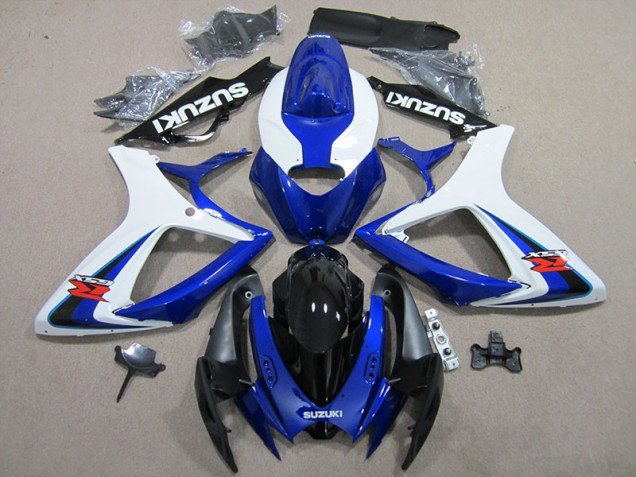 2006-2007 Blue White Suzuki GSXR600 Motorbike Fairings 2006-2007 Blue White Suzuki GSXR600 Motorbike Fairings