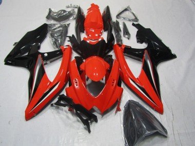 2008-2010 Red Black Suzuki GSXR600 Moto Fairings