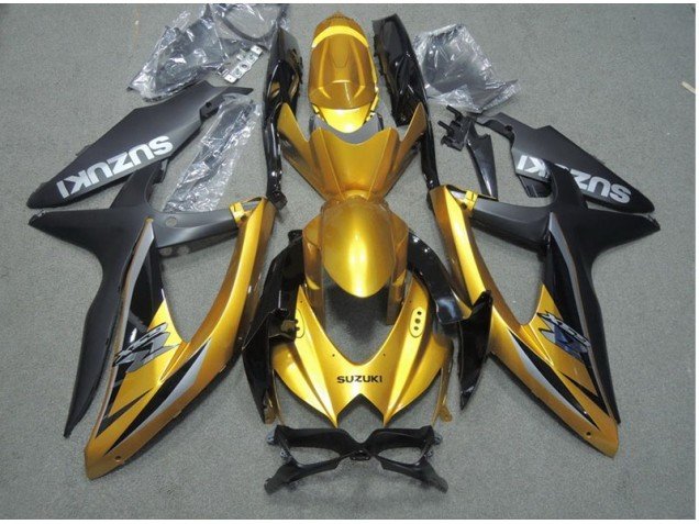 2008-2010 Black Gold Suzuki GSXR600 Motor Bike Fairings 2008-2010 Black Gold Suzuki GSXR600 Motor Bike Fairings