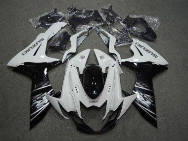 2011-2021 White Black Suzuki GSXR600 Motorcycle Replacement Fairings