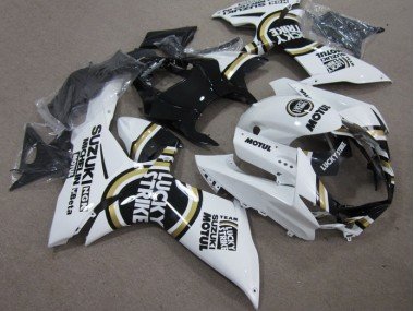 2011-2021 White Lucky Strike Black Motul Suzuki GSXR600 Motor Fairings