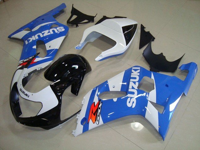 2001-2003 Blue White Suzuki GSXR750 Bike Fairings 2001-2003 Blue White Suzuki GSXR750 Bike Fairings