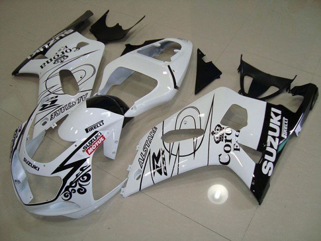 2001-2003 White Alstare Motul Suzuki GSXR750 Motor Bike Fairings